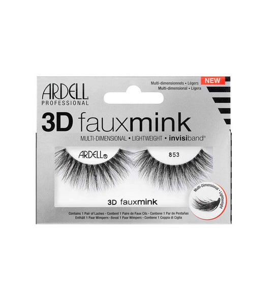 3D FAUX MINK 853 BLACK FALSE EYELASHES - 67449