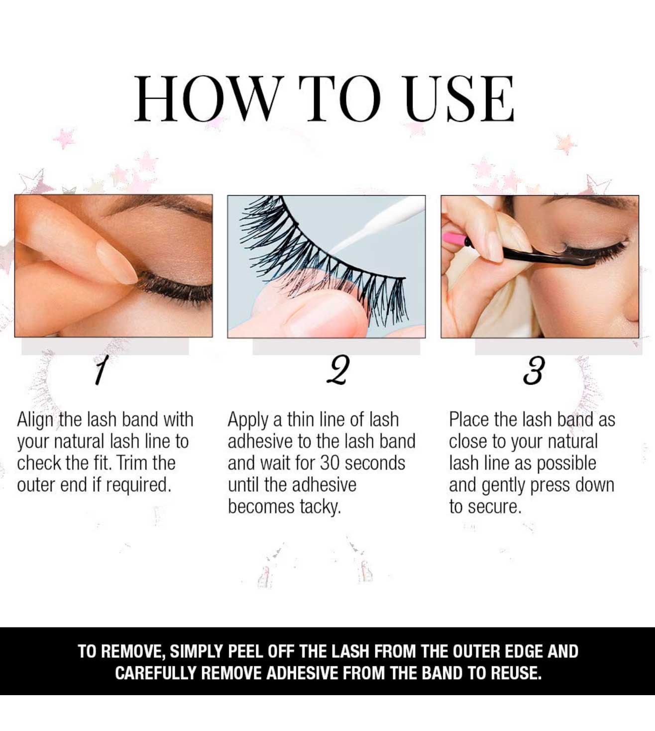 3D FAUX MINK 853 BLACK FALSE EYELASHES - 67449