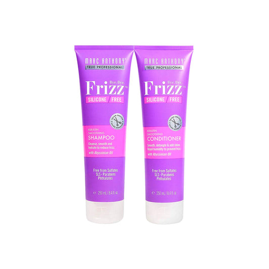 Marc Anthony Bye Bye Frizz Keratin Smoothing Sulfate Free Shampoo & Conditioner (Combo Pack)