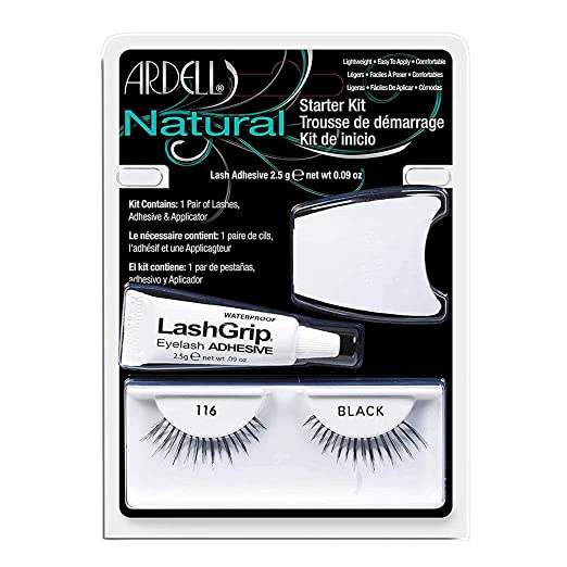 NATURAL STARTER KIT 116 BLACK FALSE EYELASHES-60084