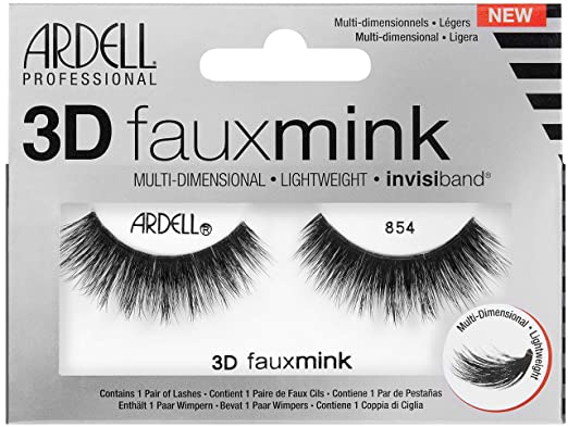 3D FAUX MINK 854 BLACK FALSE EYELASHES -67450