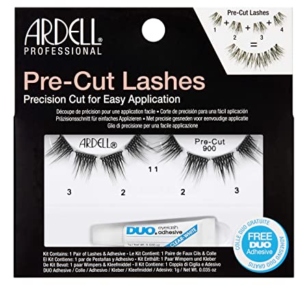 PRE-CUT LASHES-900 BLACK FALSE EYELASHES-67464