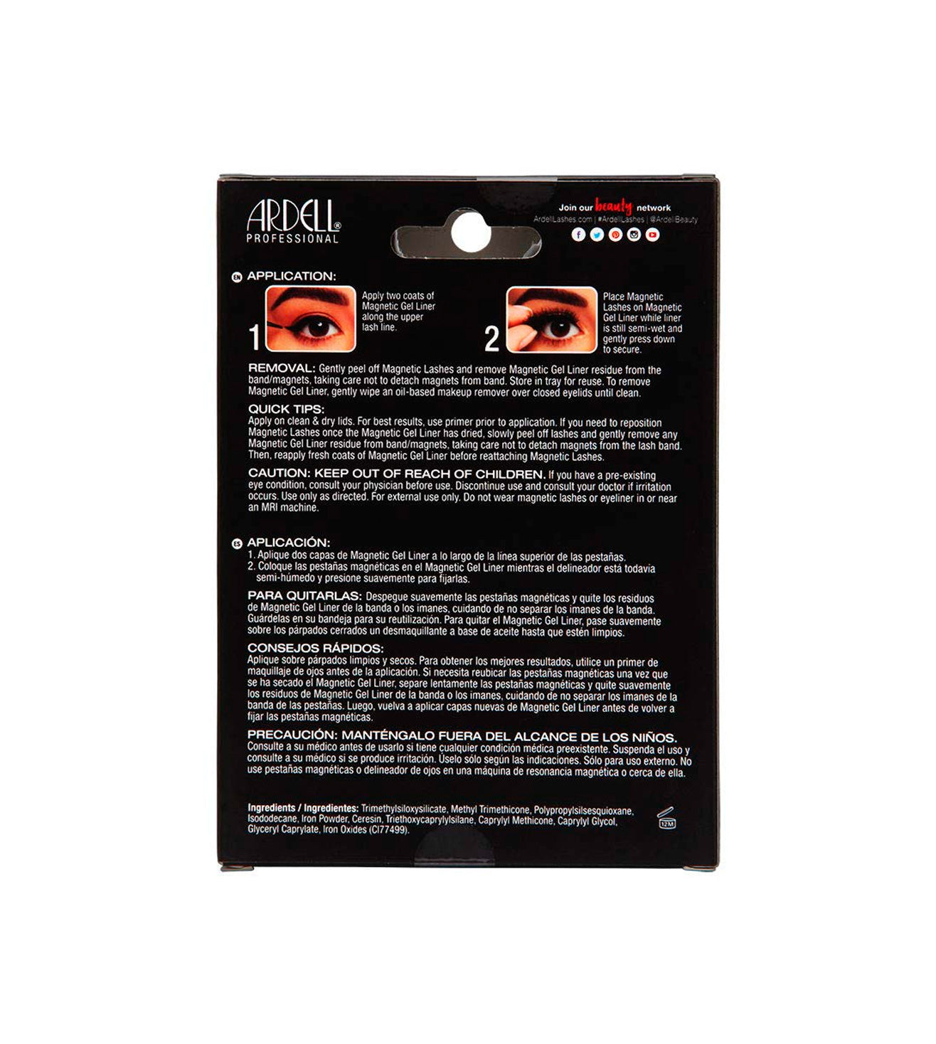 MAGNETIC LINER AND LASH 110 FALSE EYELASHES - 36852