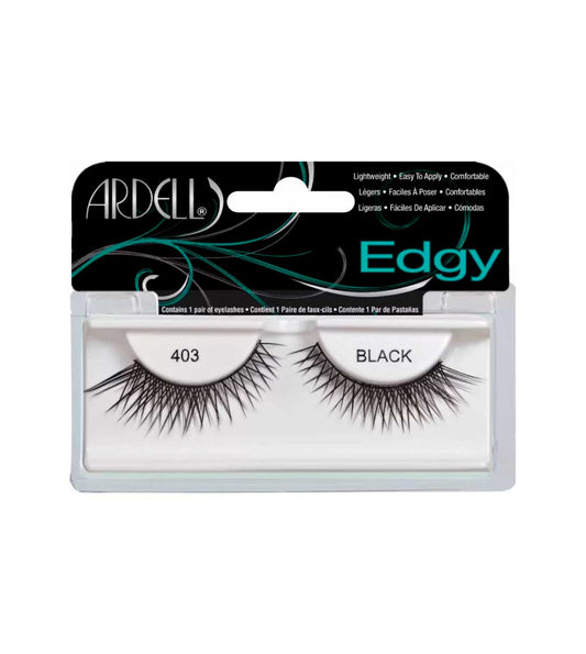 EDGY LASHES-403 BLACK FALSE EYELASHES-61823