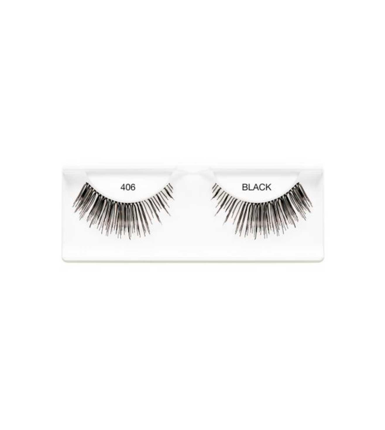 EDGY LASHES-406 BLACK FALSE EYELASHES-61826