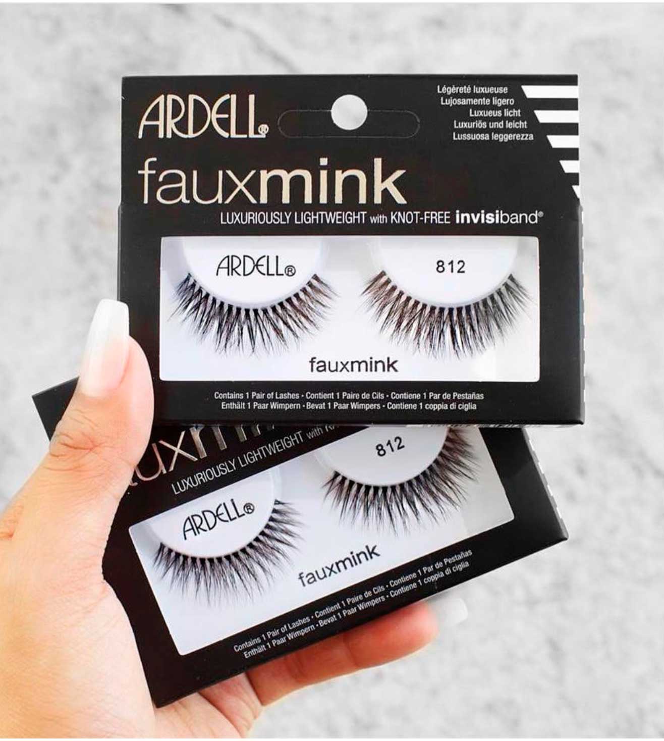 FAUX MINK 812 BLACK FALSE EYELASHES- 65736