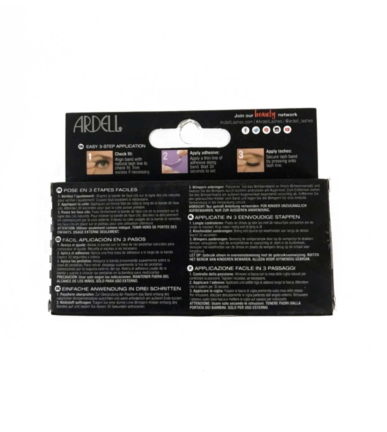 FAUX MINK EYELASH 811 BLACK FALSE EYELASHES-65735