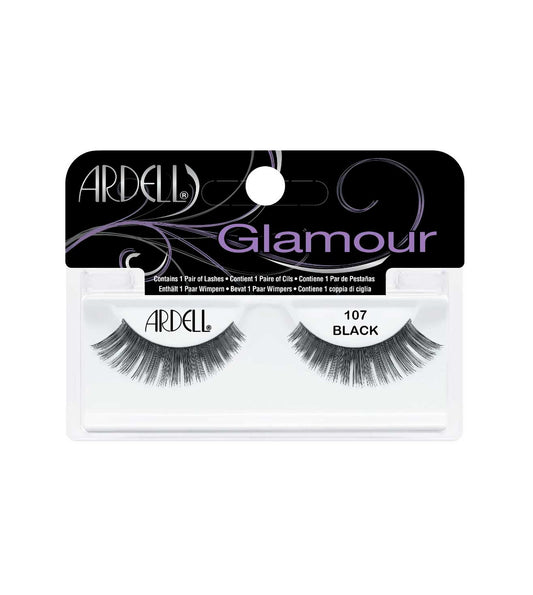 GLAMOUR107 BLACK FALSE EYELASHES-60710