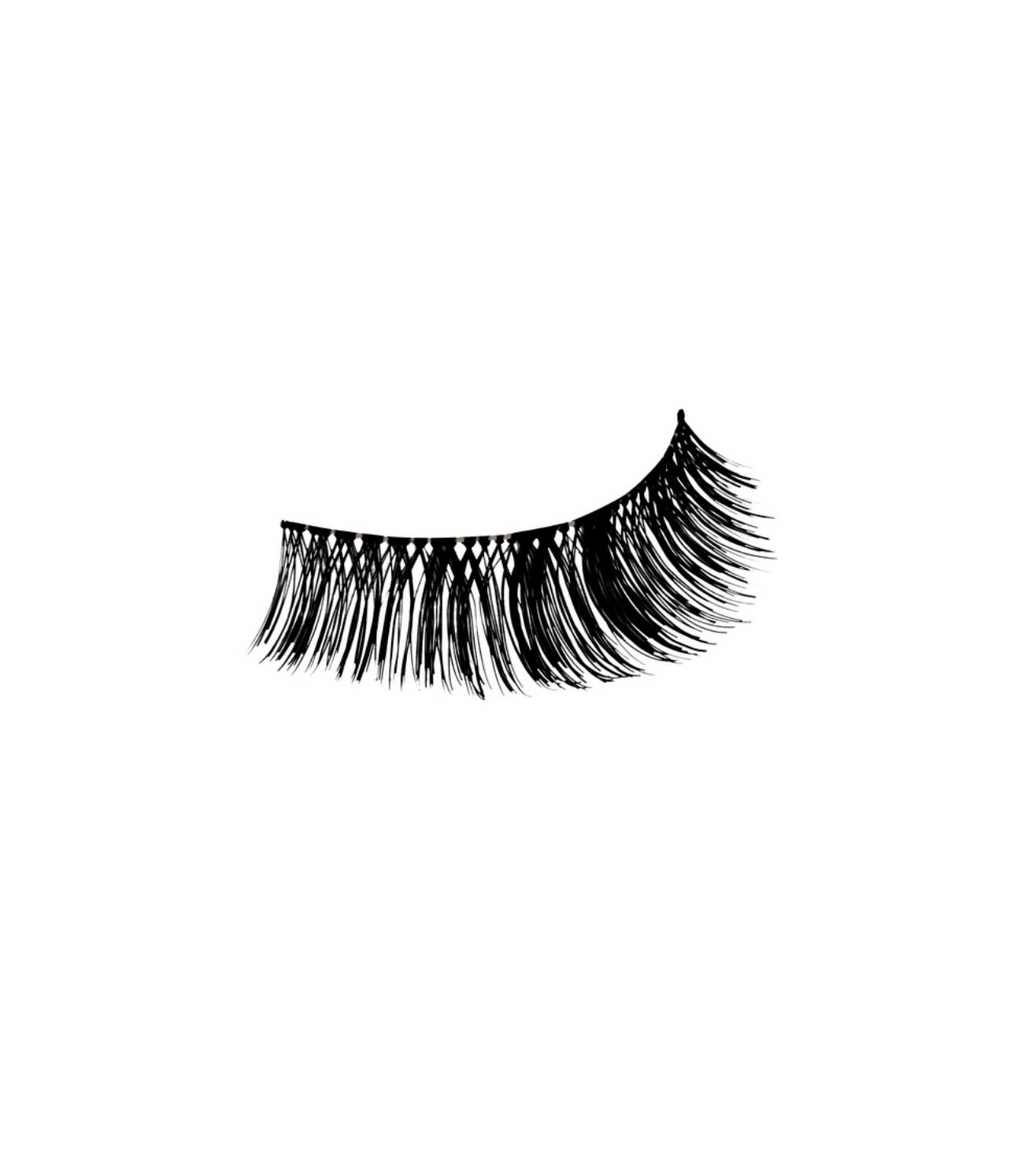 GLAMOUR107 BLACK FALSE EYELASHES-60710