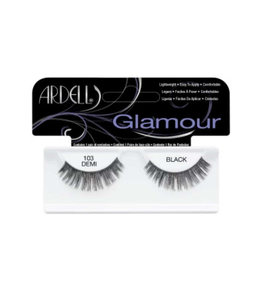 GLAMOUR LASH 103 BLACK FALSE EYELASHES-60310