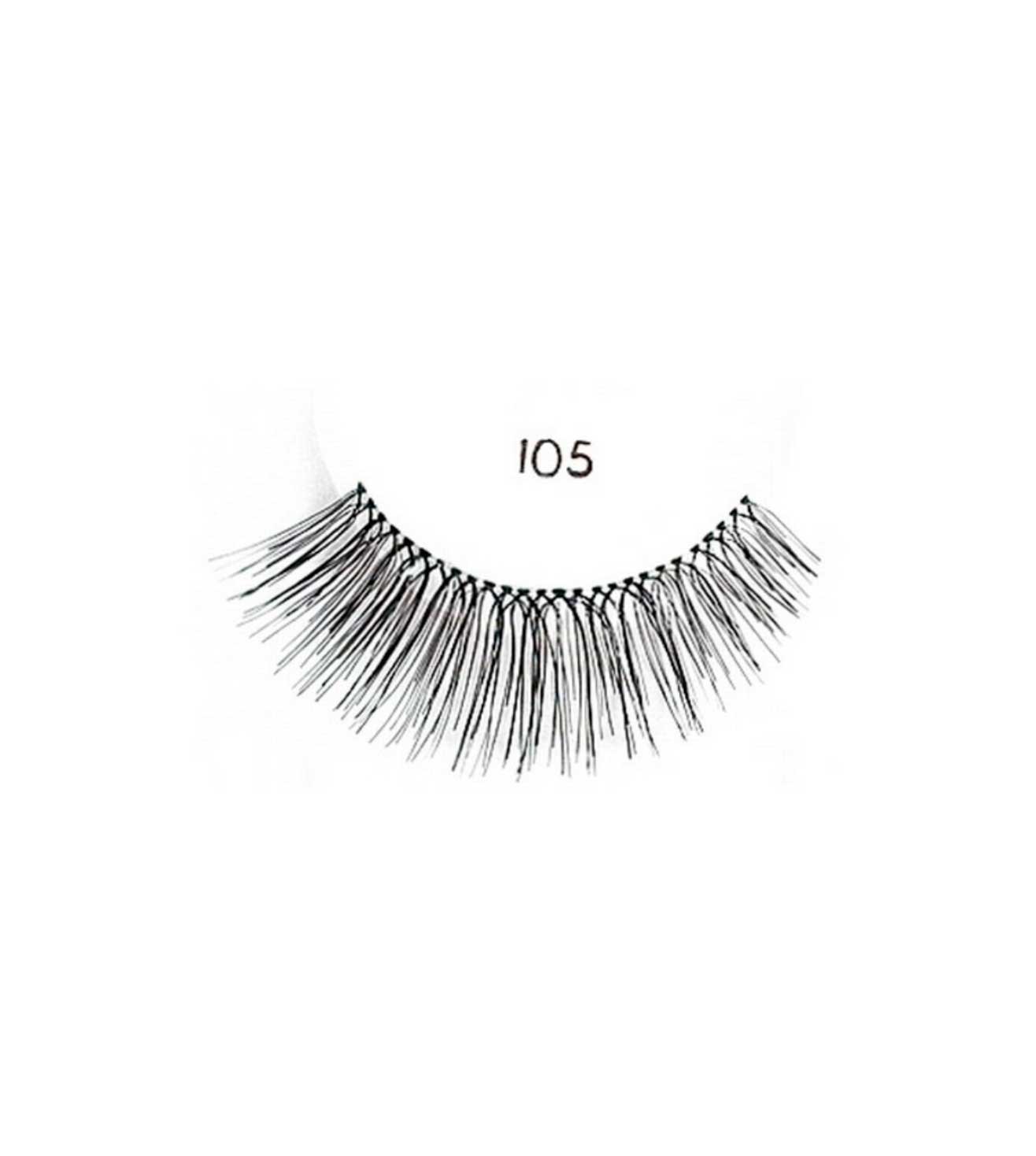 GLAMOUR STARTER KIT 105 BLACK FALSE EYELASHES-60083