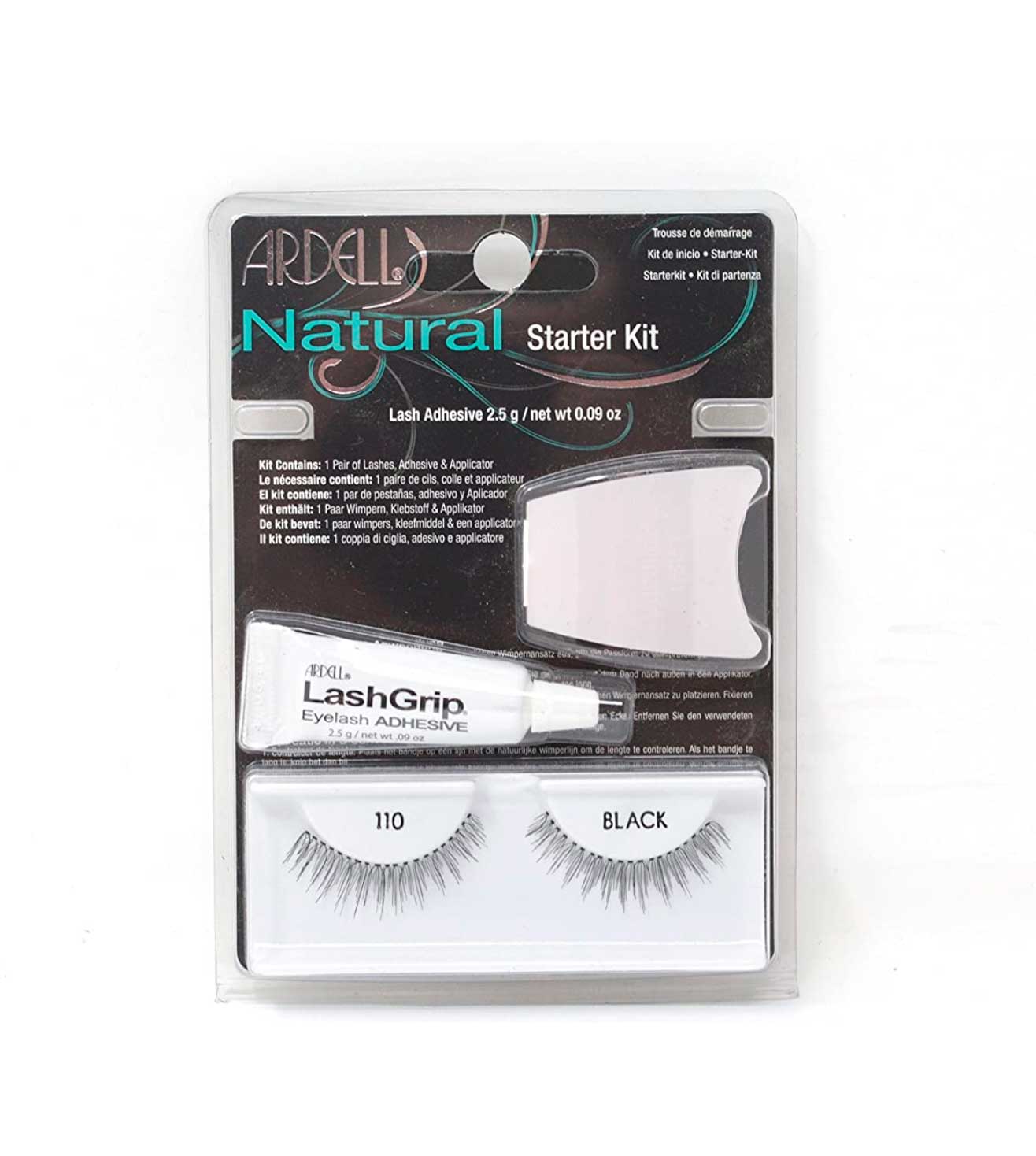 NATURAL STARTER KIT 110 BLACK FALSE EYELASHES-60087