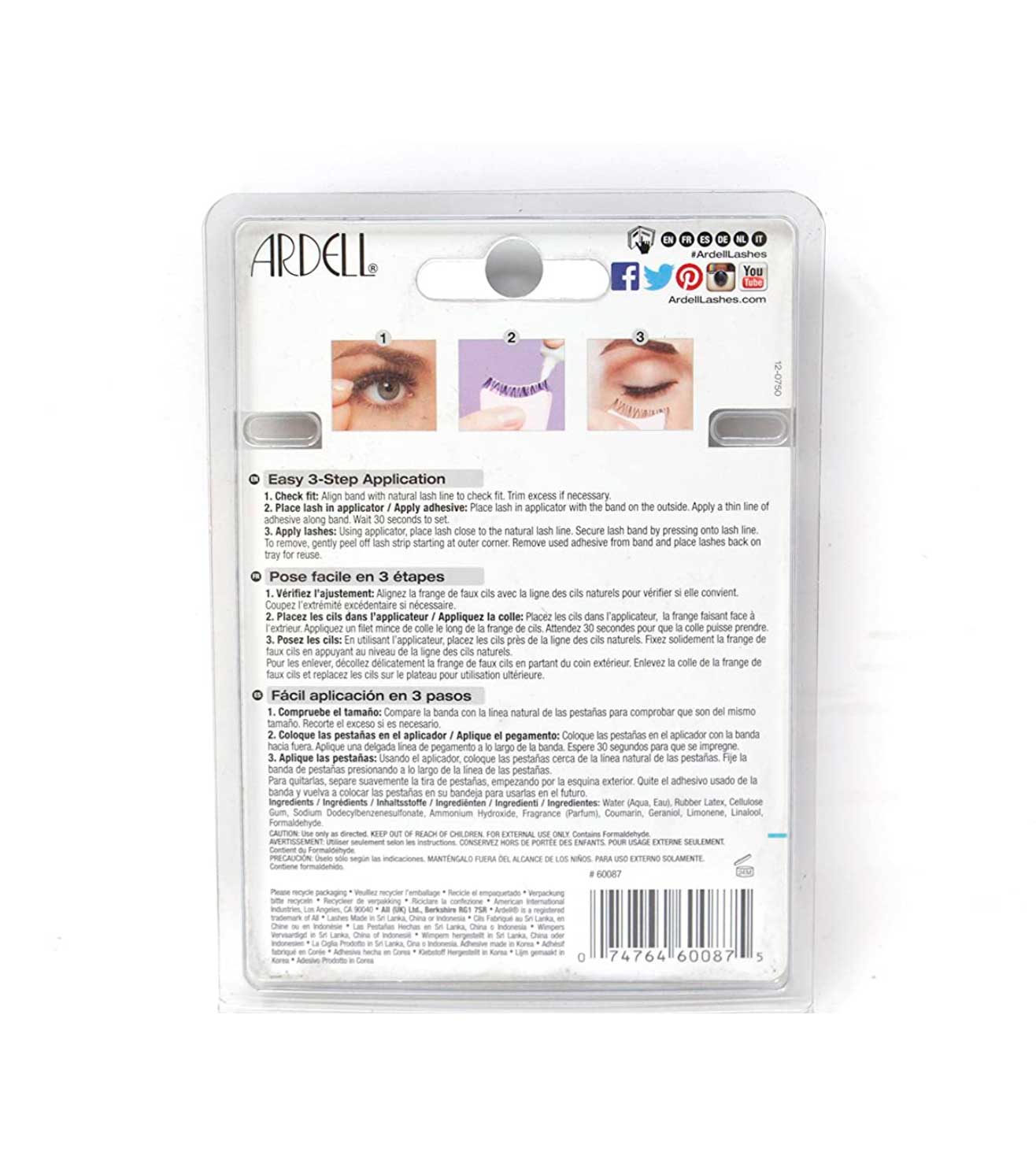 NATURAL STARTER KIT 110 BLACK FALSE EYELASHES-60087