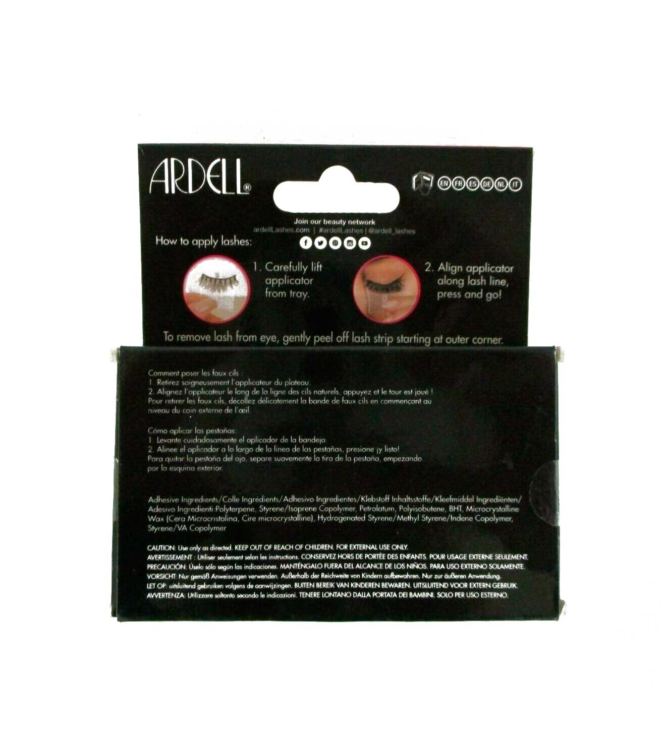 PRESS ON SELF ADHESIVE LASH 105 BLACK-52326