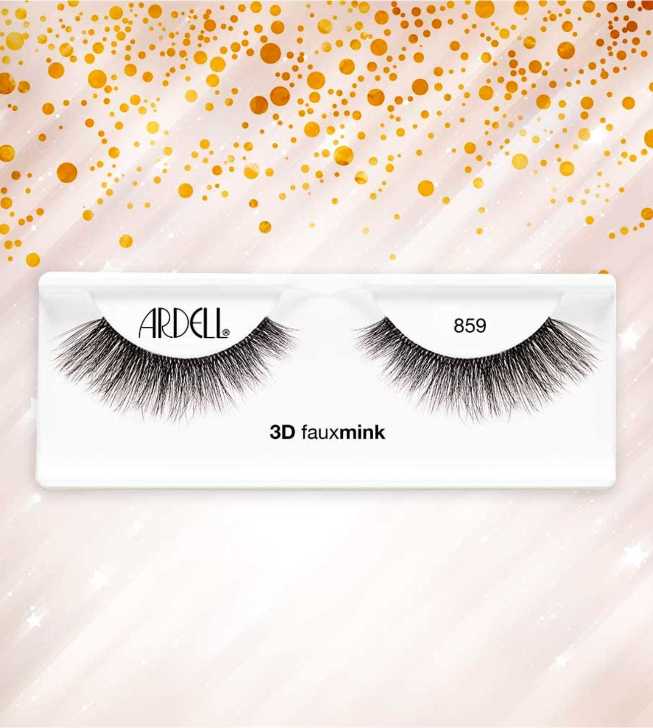 3D FAUX MINK 859 BLACK FALSE EYELASHES - 70482