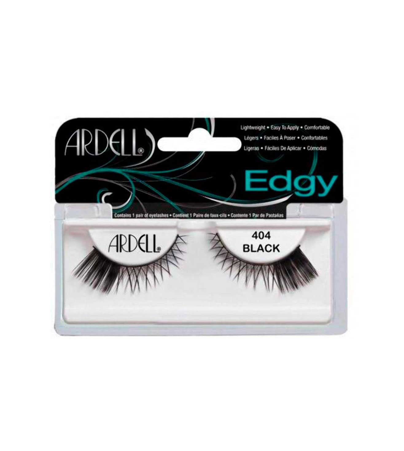 EDGY LASHES-404 BLACK FALSE EYELASHES -61824