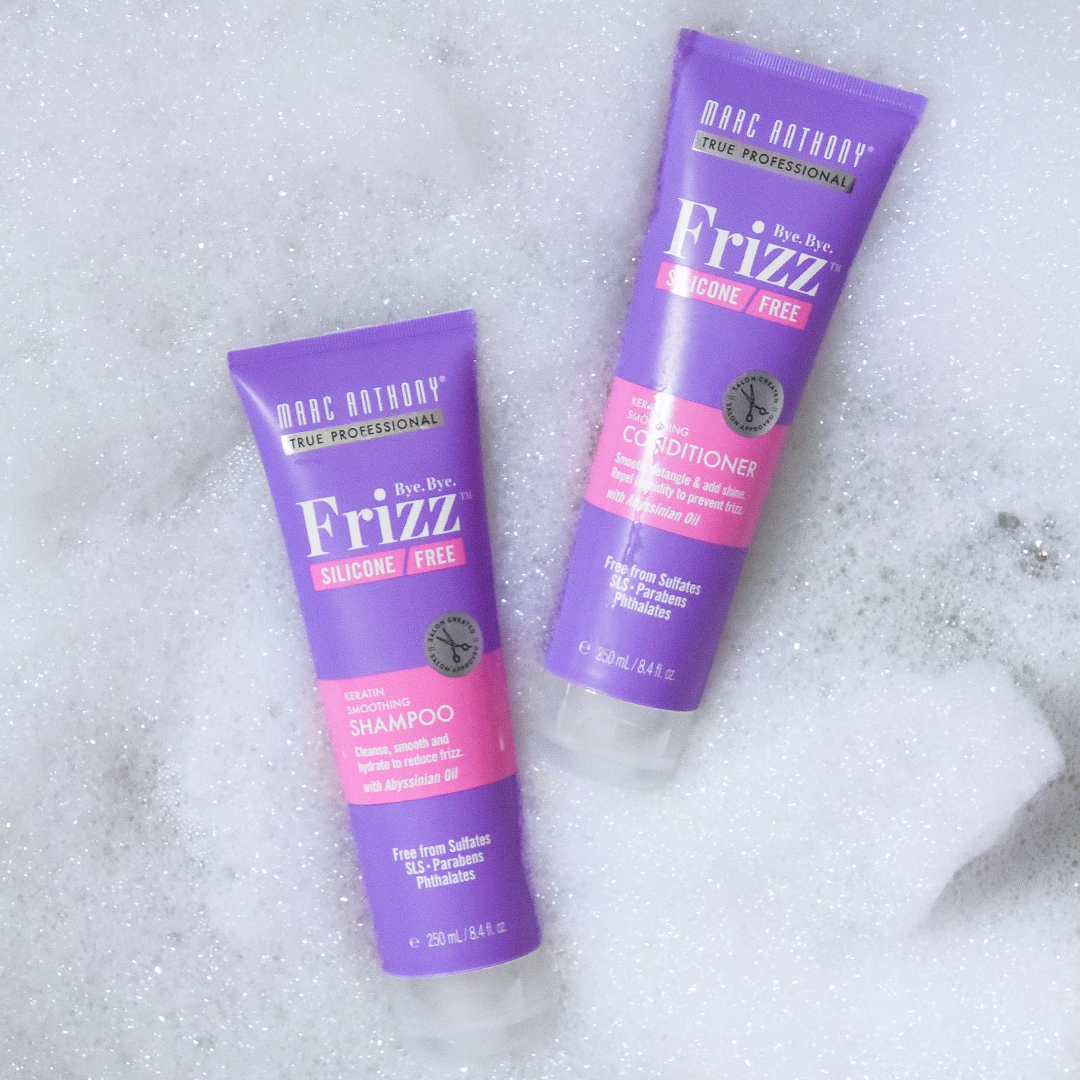 Marc Anthony Bye Bye Frizz Keratin Smoothing Sulfate Free Shampoo & Conditioner (Combo Pack)