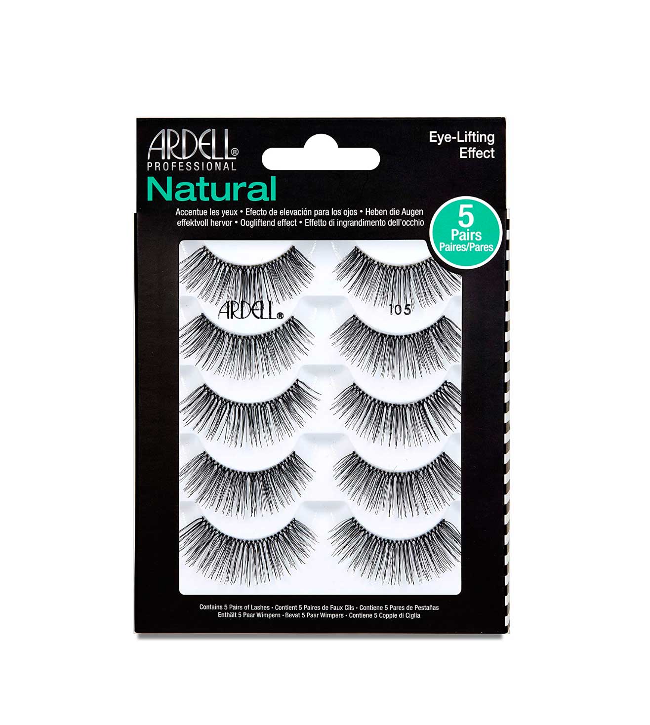 NATURAL 5 PACK LASHES 105-61568